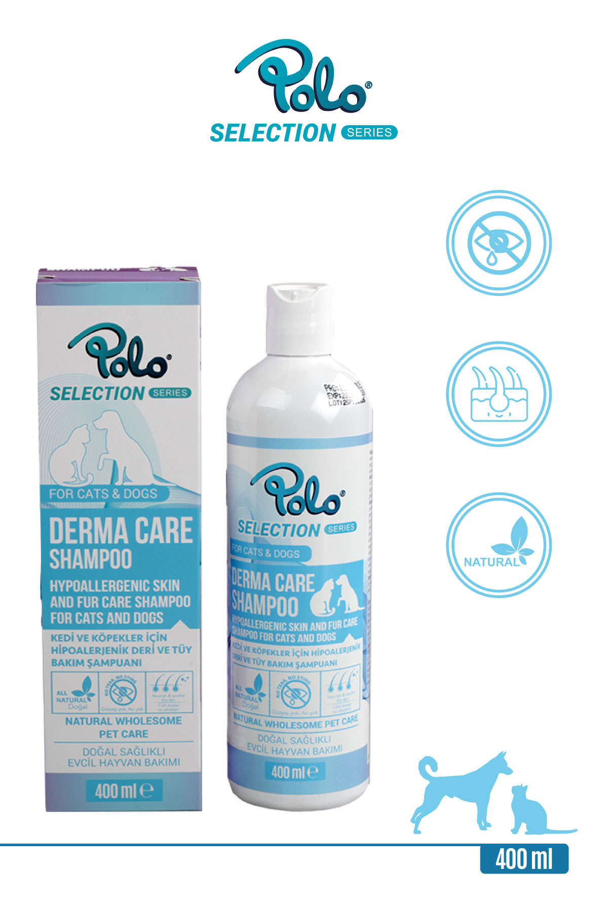 Polo Hipoalerjenik Kedi Köpek Şampuanı